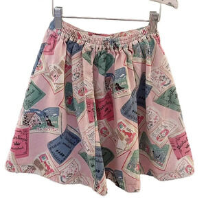 Shirley Temple Japan Graphic Storybook Printed Skirt Pink